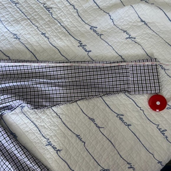 Tom Ford 100% Cotton Blue/Purple Check Shirt in Size 43 GUC - Picture 9 of 9
